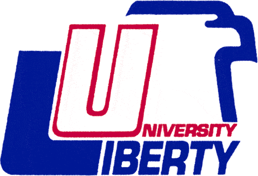 Liberty Flames 1988-2003 Primary Logo iron on paper